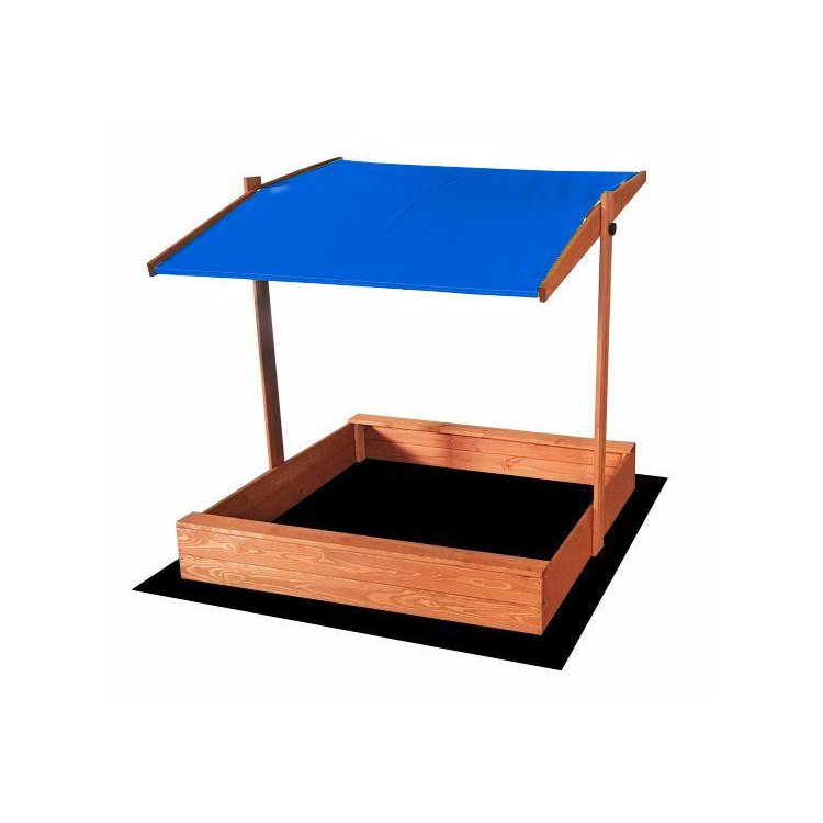 Impregnované pieskovisko so strieškou s UV filtrom - 120x120 cm