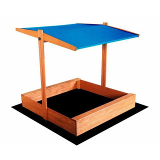 Impregnované pieskovisko so strieškou s UV filtrom - 120x120 cm