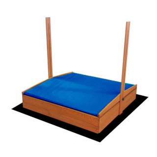 Impregnované pieskovisko so strieškou s UV filtrom - 120x120 cm