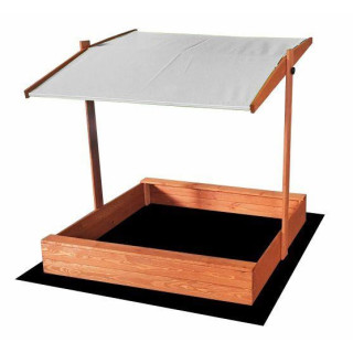 Impregnované pieskovisko so strieškou s UV filtrom - 120x120 cm