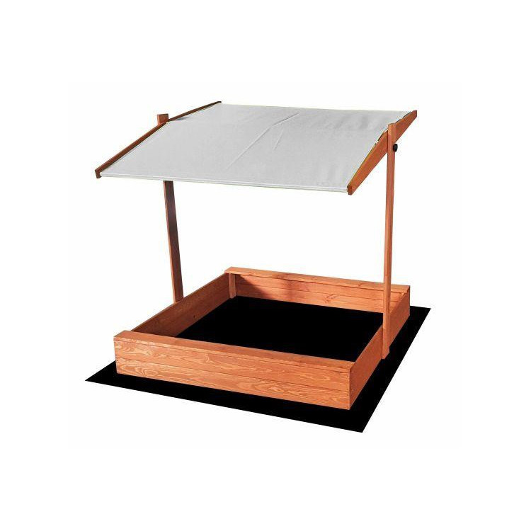 Impregnované pieskovisko so strieškou s UV filtrom - 120x120 cm