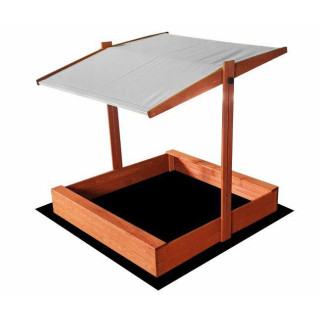 Impregnované pieskovisko so strieškou s UV filtrom - 120x120 cm