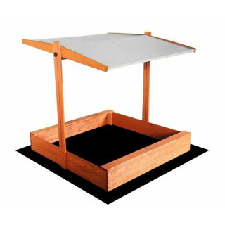 Impregnované pieskovisko so strieškou s UV filtrom - 120x120 cm