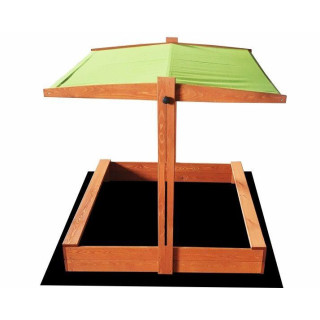 Impregnované pieskovisko so strieškou s UV filtrom - 120x120 cm