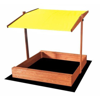 Impregnované pieskovisko so strieškou s UV filtrom - 120x120 cm