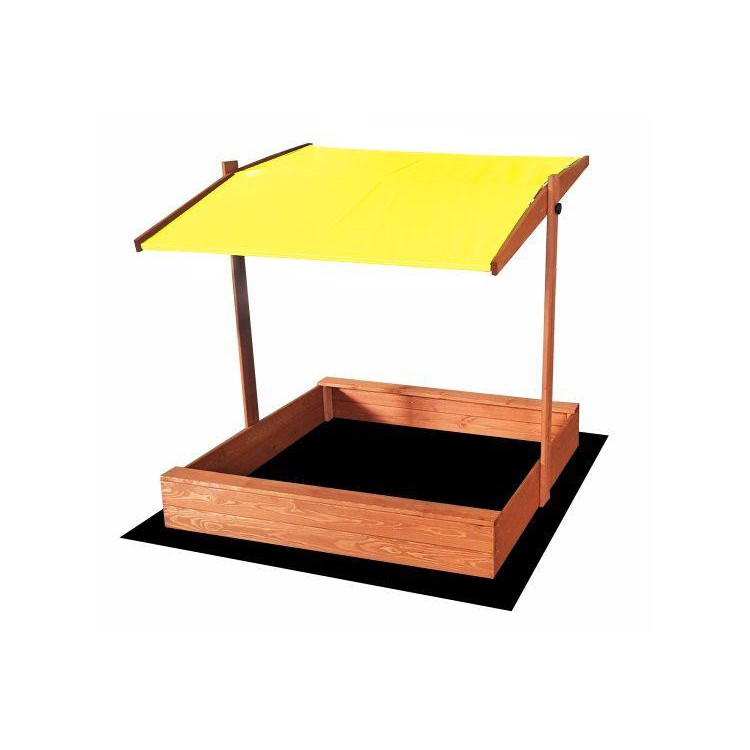 Impregnované pieskovisko so strieškou s UV filtrom - 120x120 cm