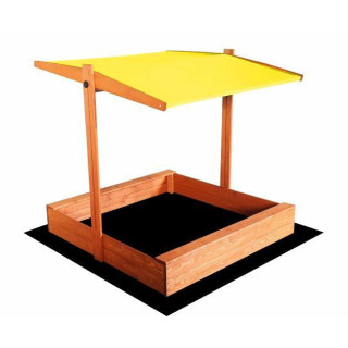 Impregnované pieskovisko so strieškou s UV filtrom - 120x120 cm