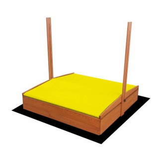 Impregnované pieskovisko so strieškou s UV filtrom - 120x120 cm