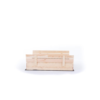 Uzatvárateľné detské pieskovisko s lavičkami - 140x140 cm