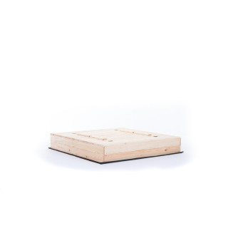 Uzatvárateľné detské pieskovisko s lavičkami - 140x140 cm