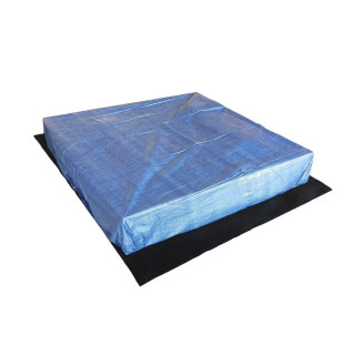 Uzatvárateľné detské pieskovisko s lavičkami - 140x140 cm