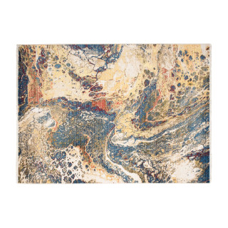 Viacfarebný moderný abstraktný koberec