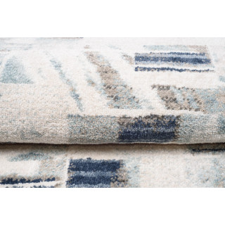 Béžový moderný koberec so vzorom