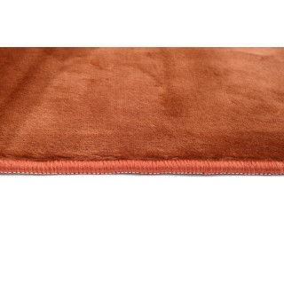 Shaggy koberec v hnedej farbe