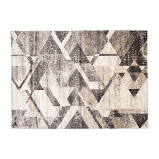 Koberec so vzorom v jemných farbách