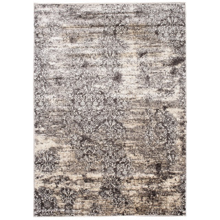 Hnedý koberec s vintage vzorom