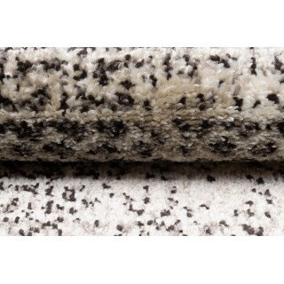 Hnedý moderný koberec s jemným vzorom