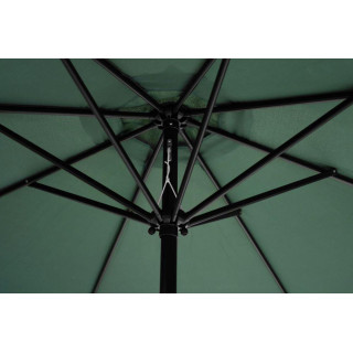 Zelený záhradný slnečník s naklápaním