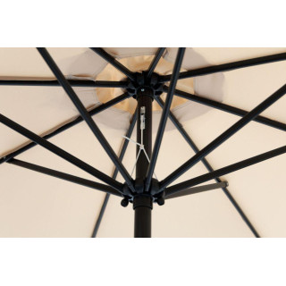 Béžový záhradný slnečník s naklápaním