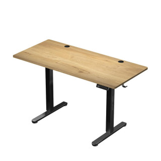 Hnedý výškovo nastaviteľný stôl Mark Adler LEADER 7.0