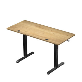 Hnedý výškovo nastaviteľný stôl Mark Adler LEADER 7.0