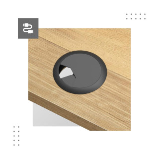 Hnedý výškovo nastaviteľný stôl Mark Adler LEADER 7.0