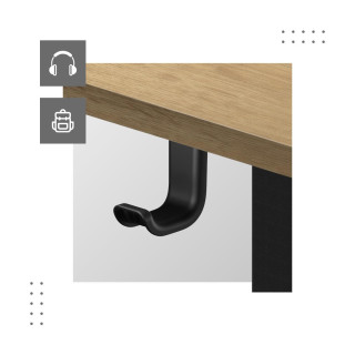 Hnedý výškovo nastaviteľný stôl Mark Adler LEADER 7.0