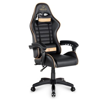 Čierno-zlaté herné kreslo HELLS CHAIR