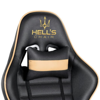 Čierno-zlaté herné kreslo HELLS CHAIR