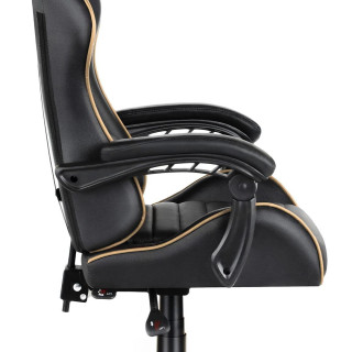 Čierno-zlaté herné kreslo HELLS CHAIR