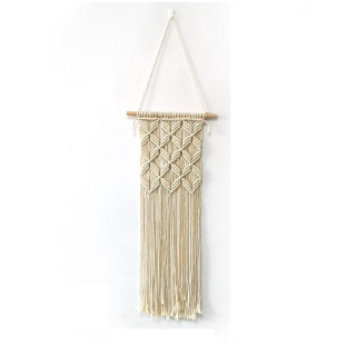 Pletená ozdoba makramé na stenu