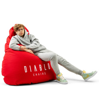 Herný vak od Diablo Chairs v červenej farbe
