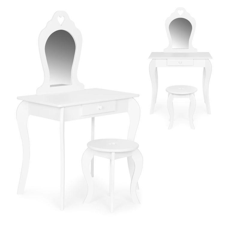 Detský toaletný stolík so zrkadlom