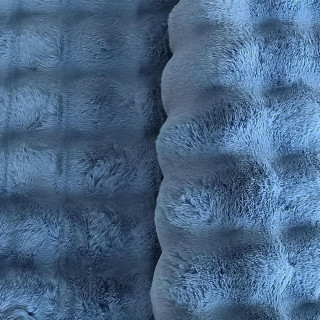 Shaggy 3D koberec v modrej farbe