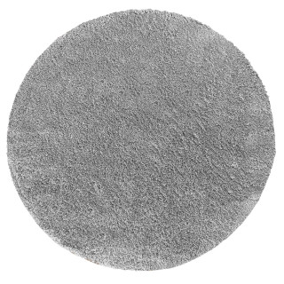 Okrúhly shaggy koberec v sivej farbe