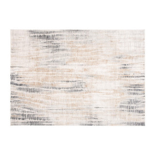 Koberec s moderným vzorom v jemných farbách