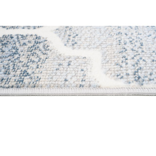 Sivý moderný koberec so vzorom