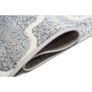 Sivý moderný koberec so vzorom