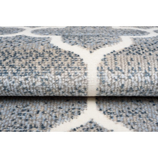 Sivý moderný koberec so vzorom