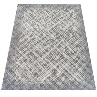 Sivý koberec s moderným vzorom