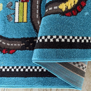 Koberec s motívom autodráhy