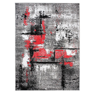 Sivý koberec s moderným vzorom