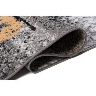 Moderný sivo-oranžový koberec