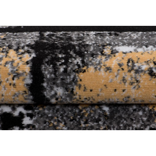 Moderný sivo-oranžový koberec