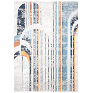 Sivý koberec s moderným vzorom