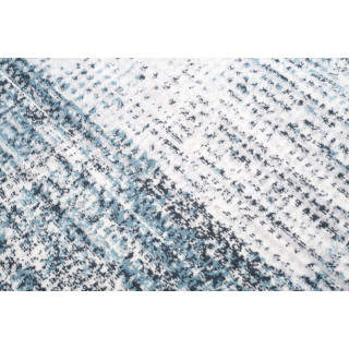 Krémovo - modrý vzorovaný koberec