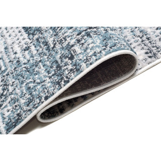 Krémovo - modrý vzorovaný koberec