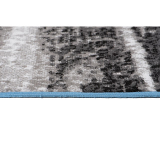 Moderný koberec v modrej farbe