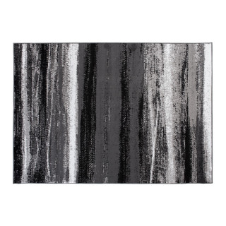 Sivý moderný koberec so vzorom