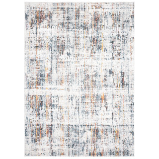 Vzorovaný koberec v sivej farbe